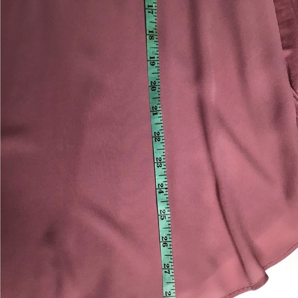 Reitmans Dusty Rose Women’s Long Sleeves Top 2 different Fabrics Size USM - Picture 10 of 10